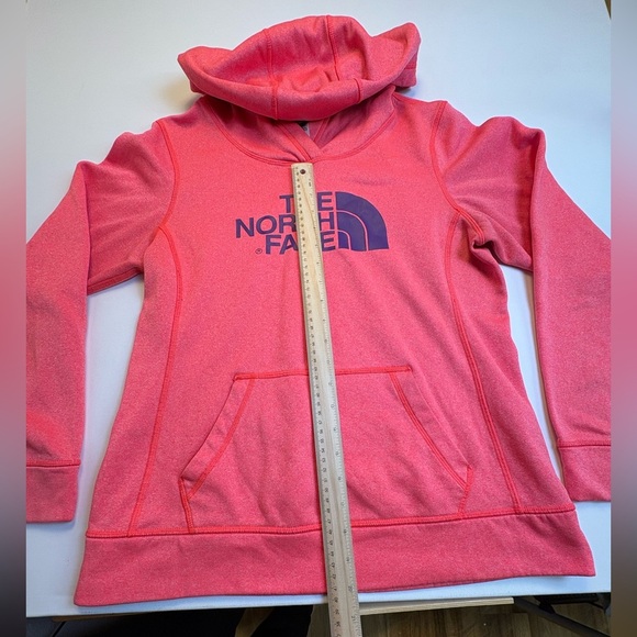 The North Face Half Dome Logo Hoodie Womens Medium Pink Purple Athletic Pullover - Picture 3 of 7